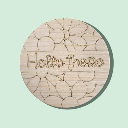 Floral Hello There Round (PC109)