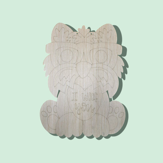 Valentine I Woof You Yorkie (MJ034)