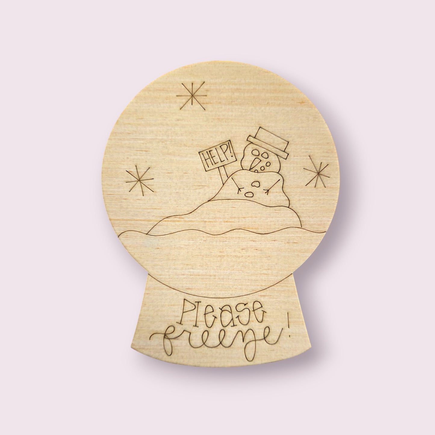 Melting Snowman Globe (WP055)