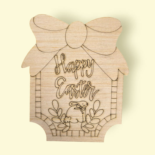 Happy Easter Bunny Plaque (RA147)