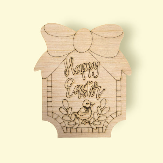 Happy Easter Chick Plaque (RA146)