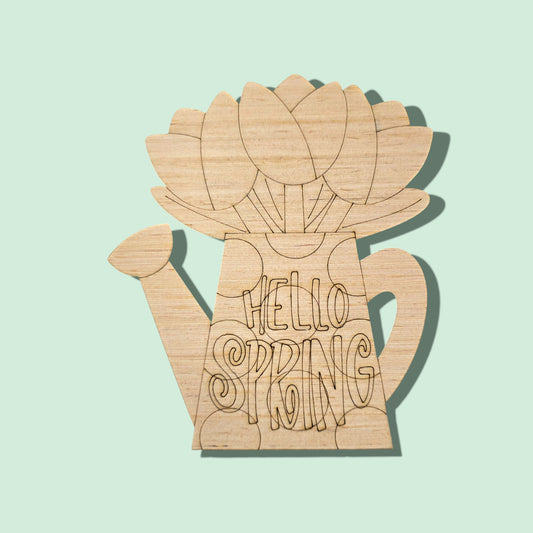 Hello Spring Watering Can (AB041)