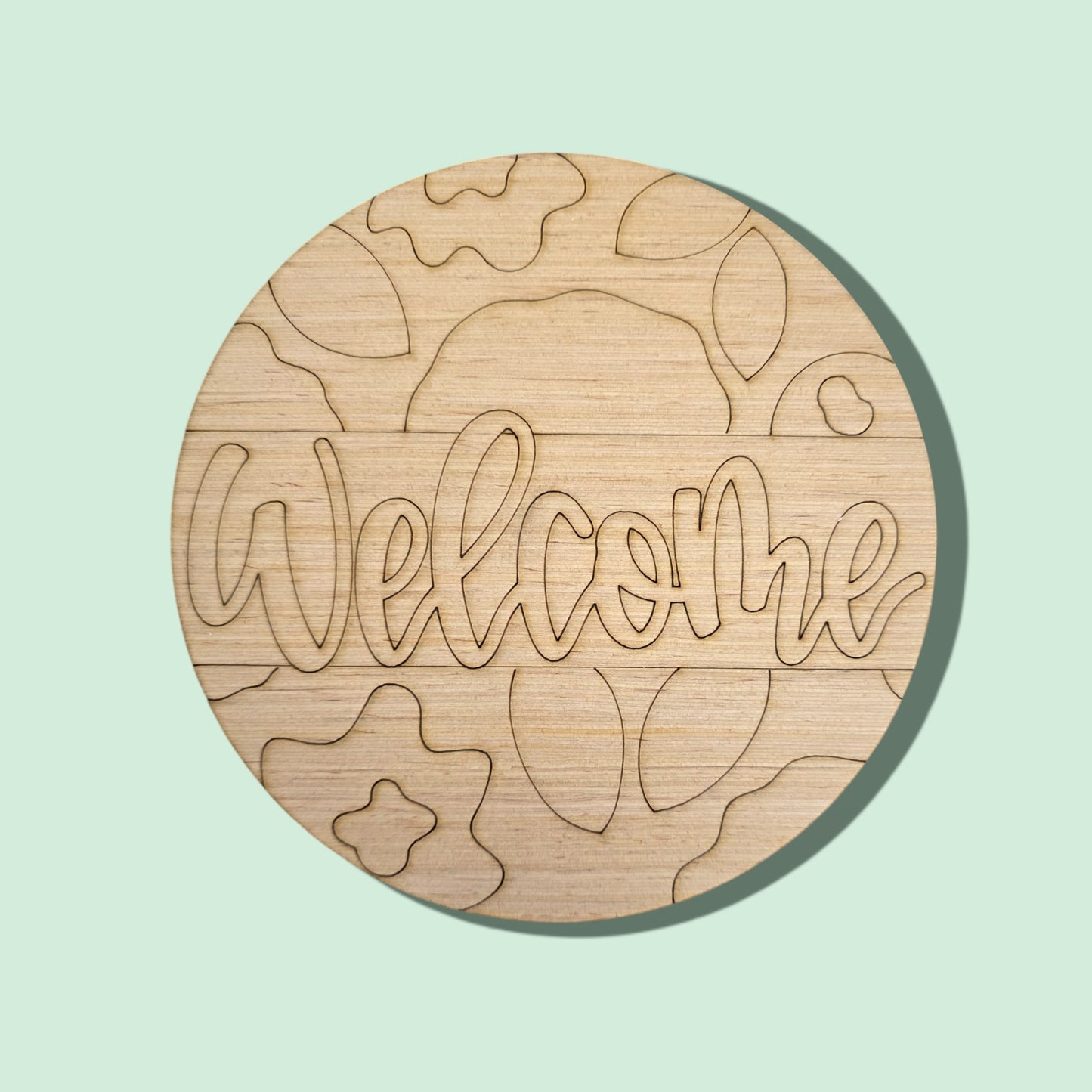 Floral Welcome Round (AB035)