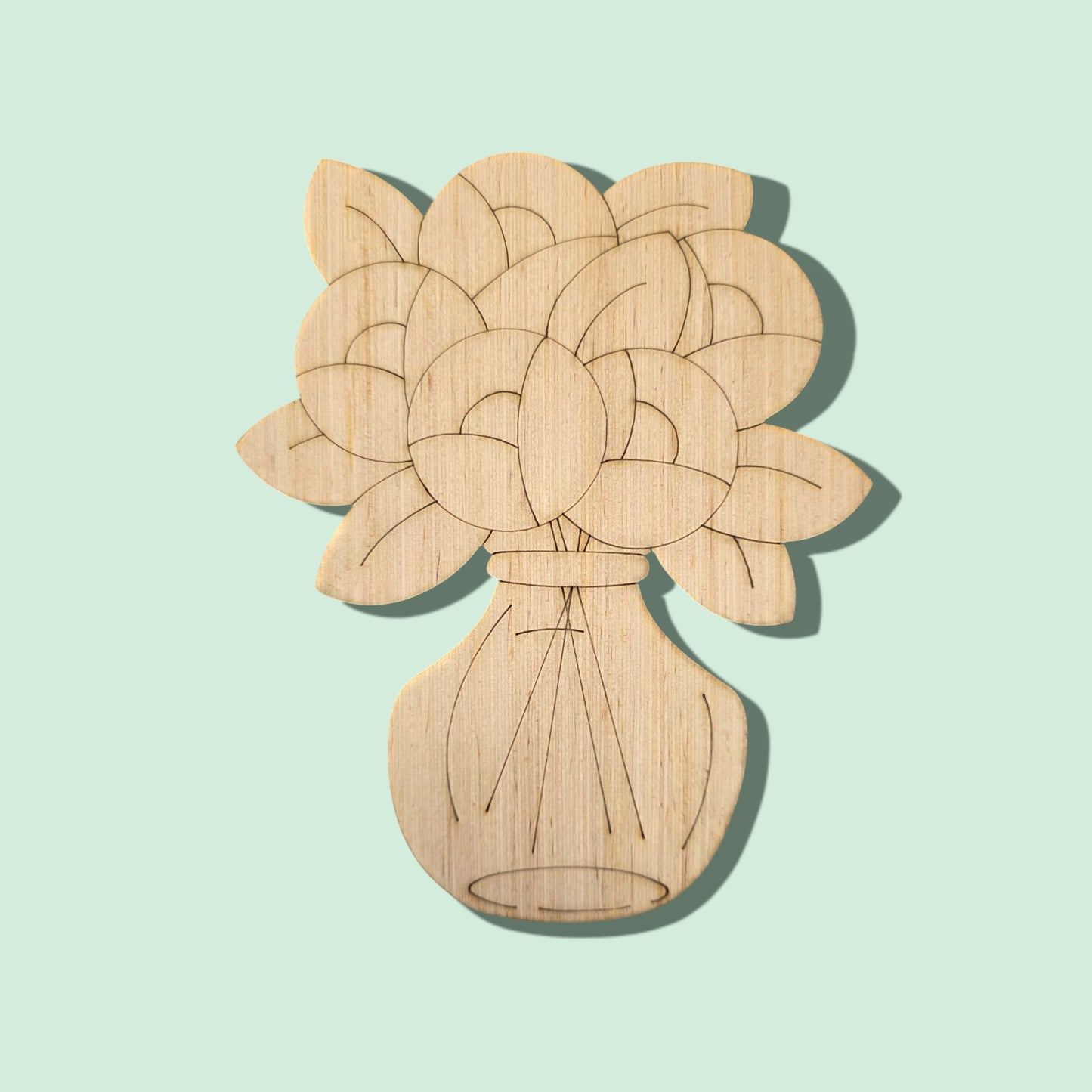 Floral Glass Vase (AB033)
