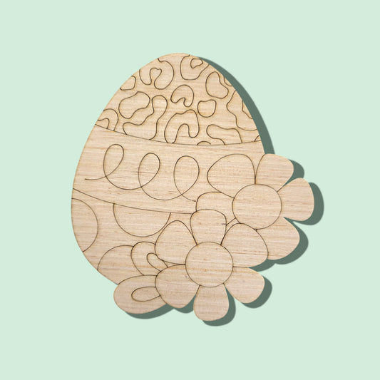 Floral Easter Egg (AB030)