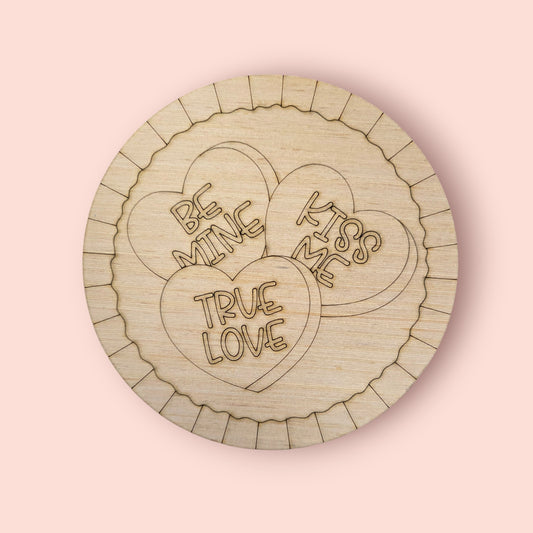 Conversation Heart Round (AB005)