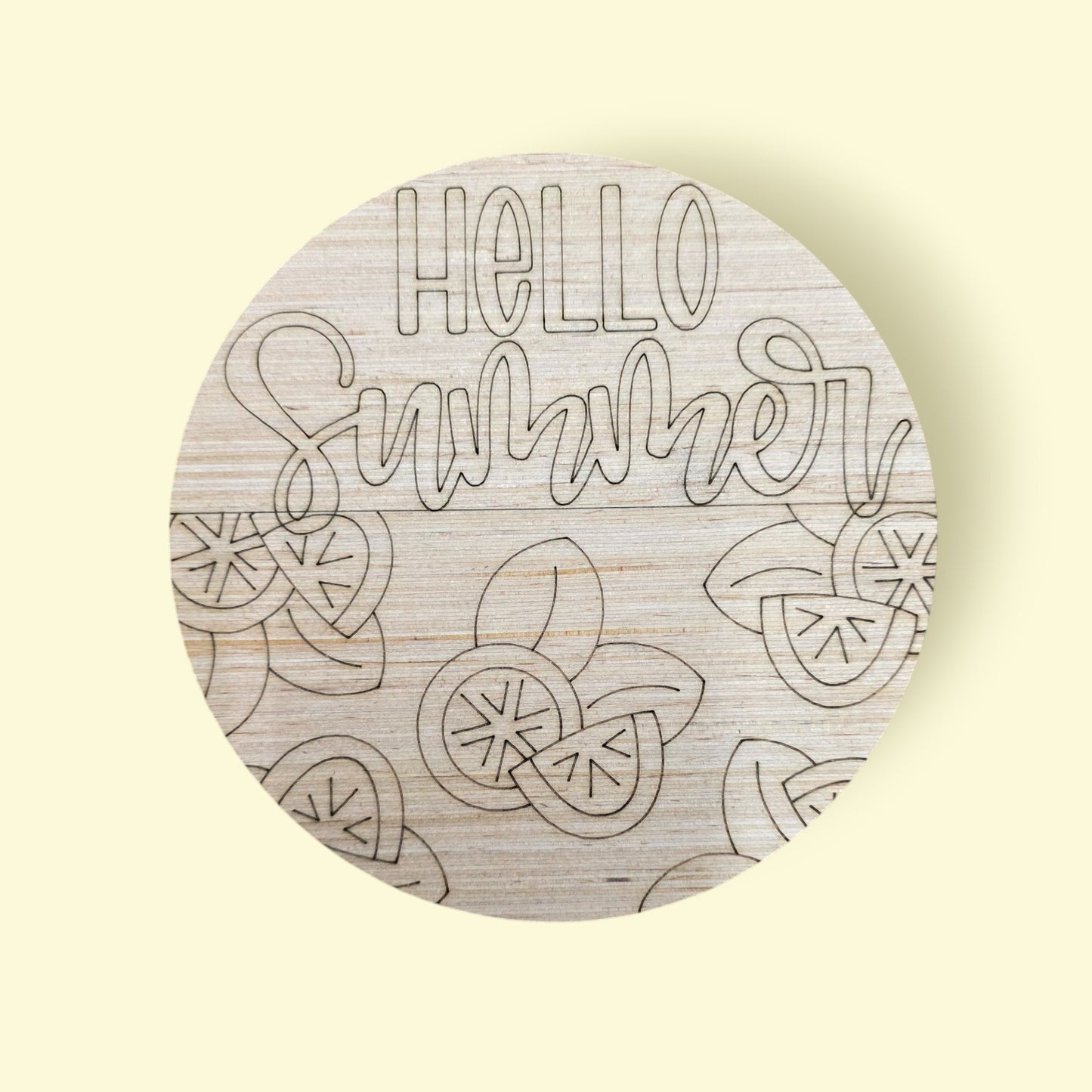 Hello Summer Citrus Round (AB056)