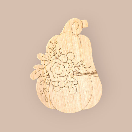 Tall Floral Pumpkin (AB103)