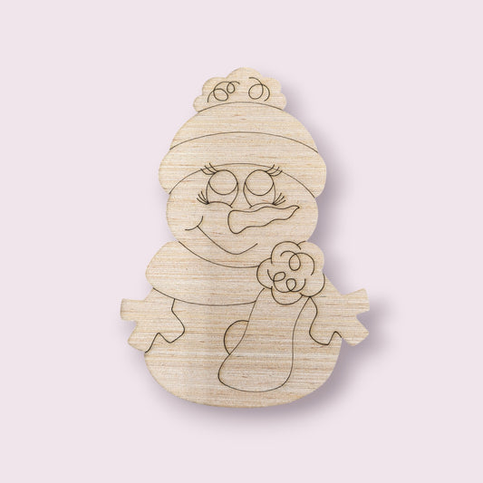 Scarf & Hat Snowman (AB118)