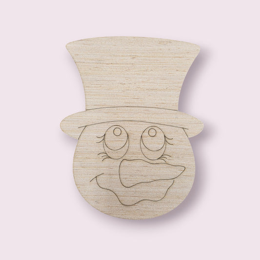 Snowman With Hat Ornament (AB122-O)