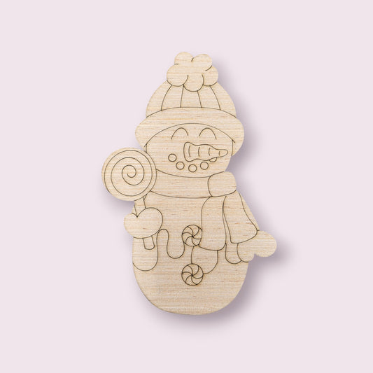 Lollipop Snowman Ornament (AB124-O)