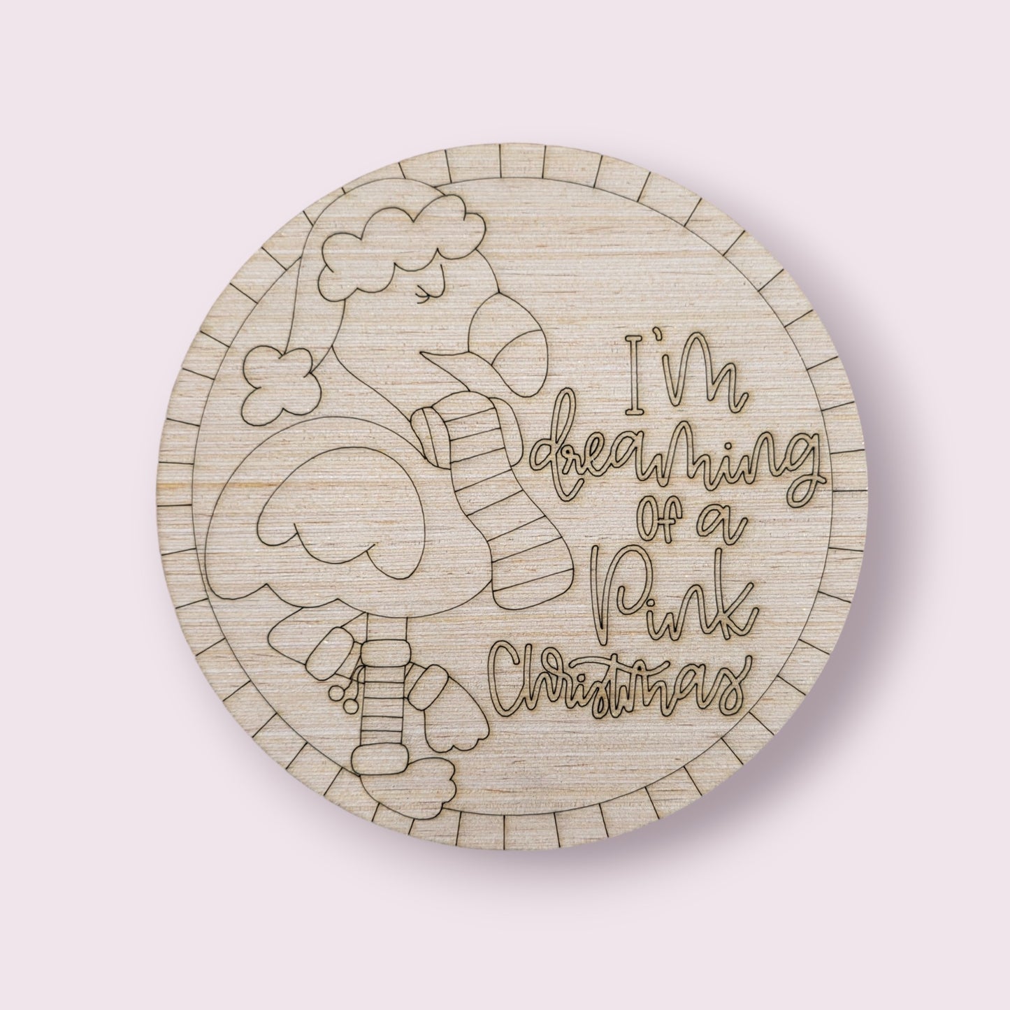 Pink Christmas Ornament (AB110-O)