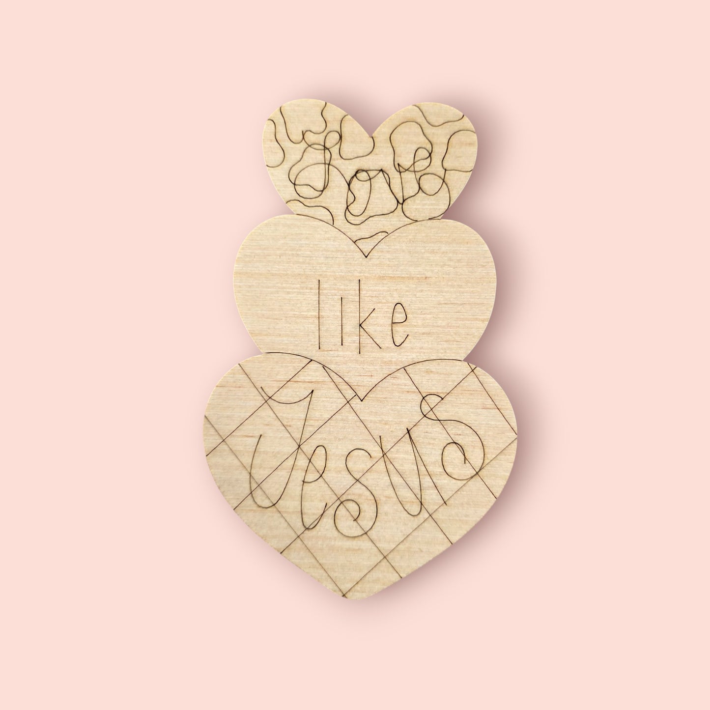Love Like Jesus Heart Stack (KW147)