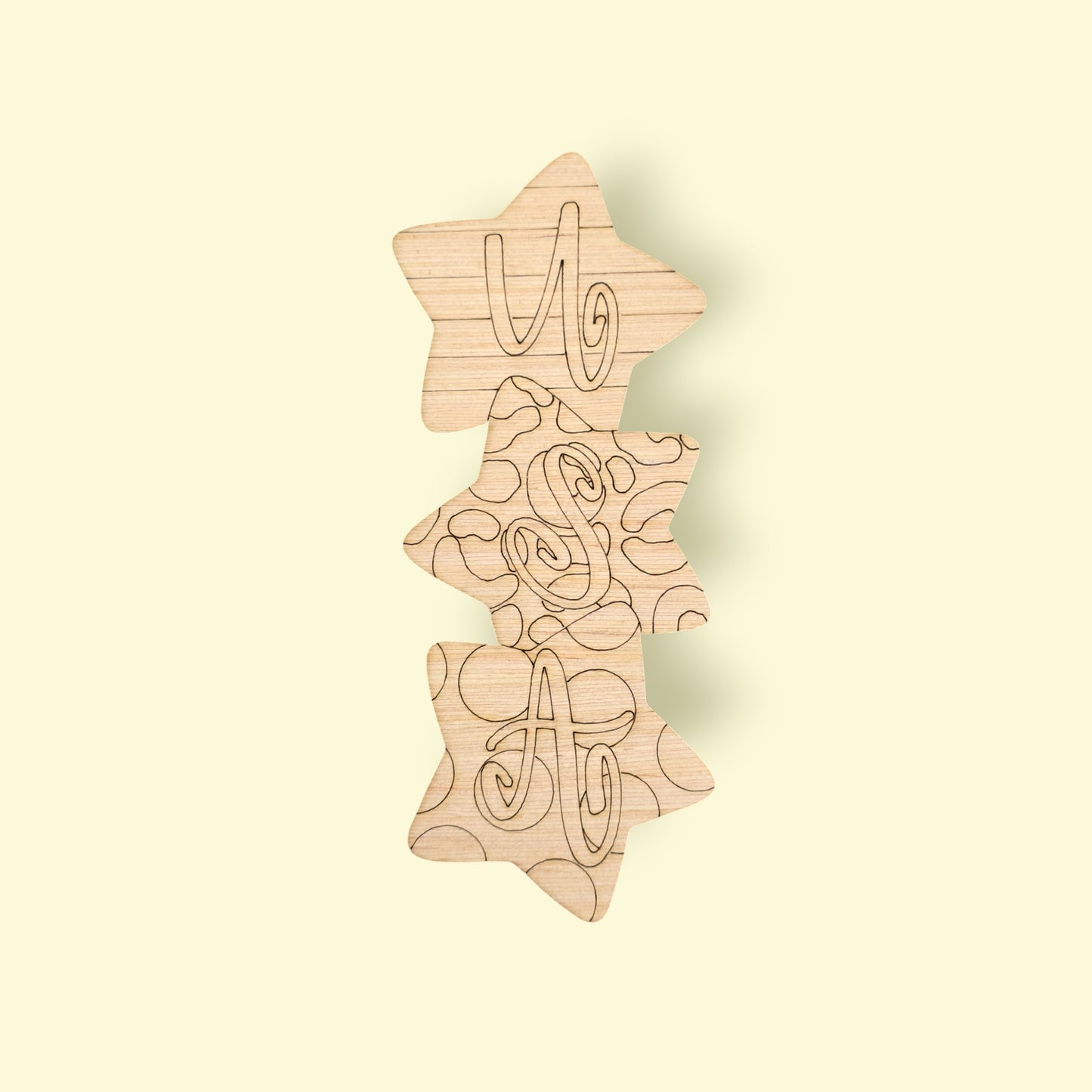 Stacked USA Star (AB153)