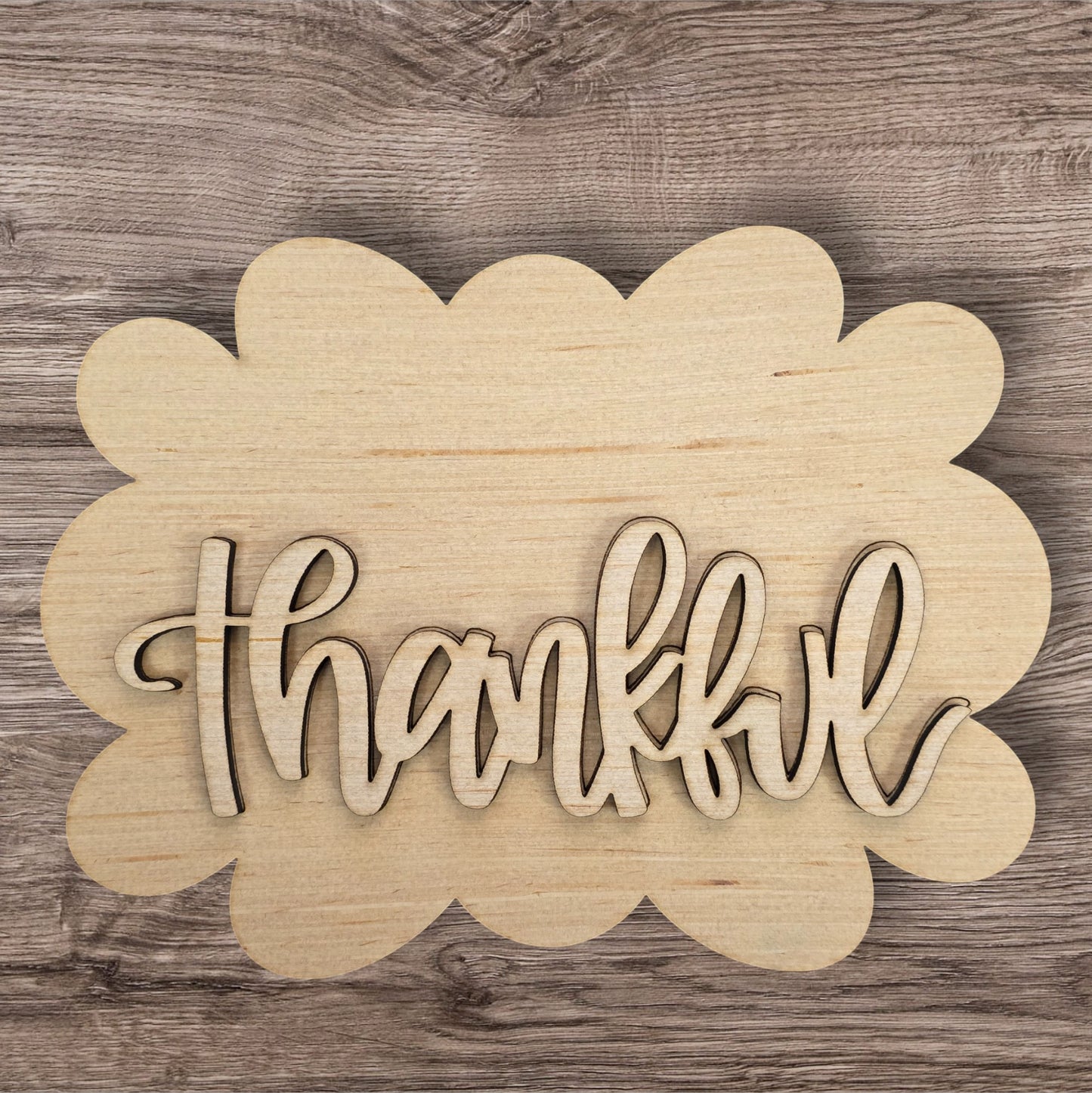 3D Thankful Banner (AB149-3D)