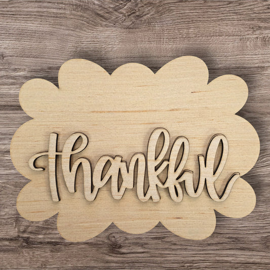 3D Thankful Banner (AB149-3D)