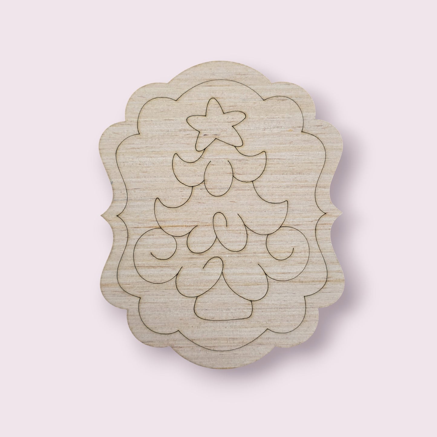 Christmas Tree Plaque Ornament (AB190-O)