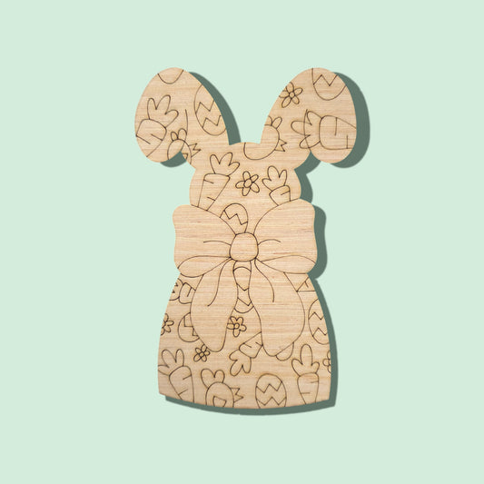 Easter Bunny With Bow (KA046)