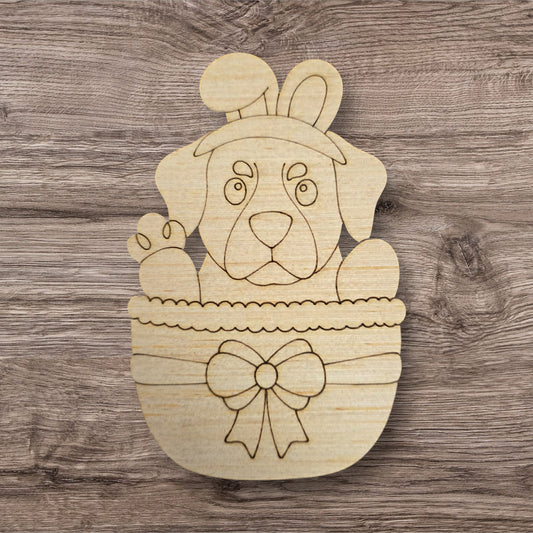 Rottweiler Easter Basket (GM112)