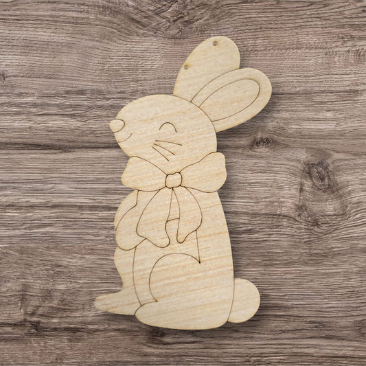Bunny With Bow Facing Left (GM116)