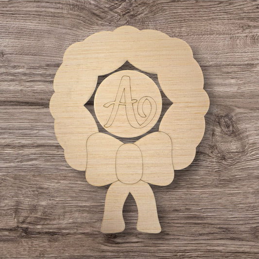 3D Initial Wreath (KW157)