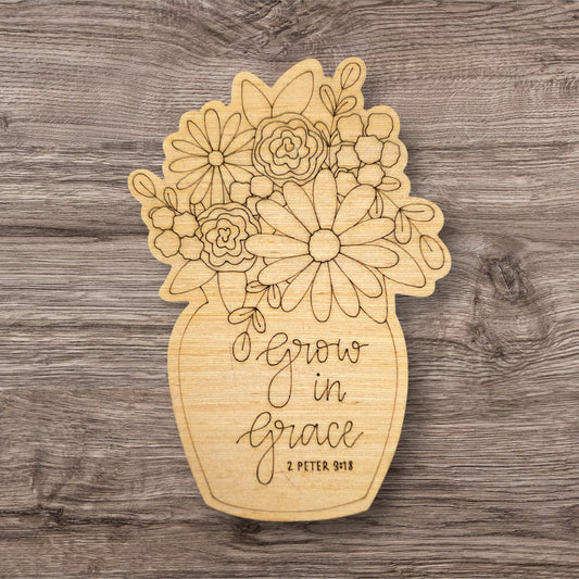 Grow In Grace Vase (GM030)