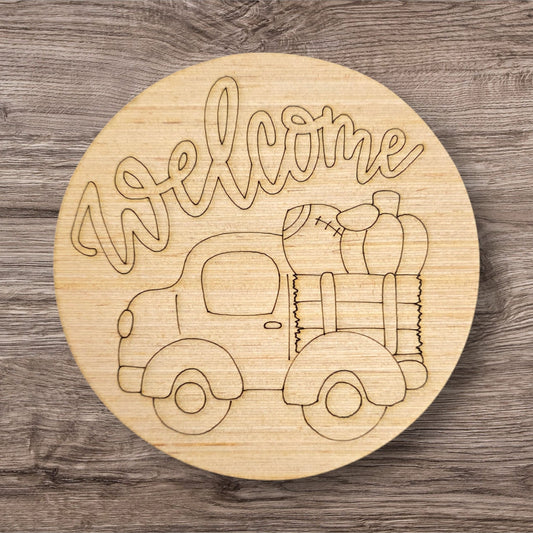 Welcome Football Truck Round (GM050)