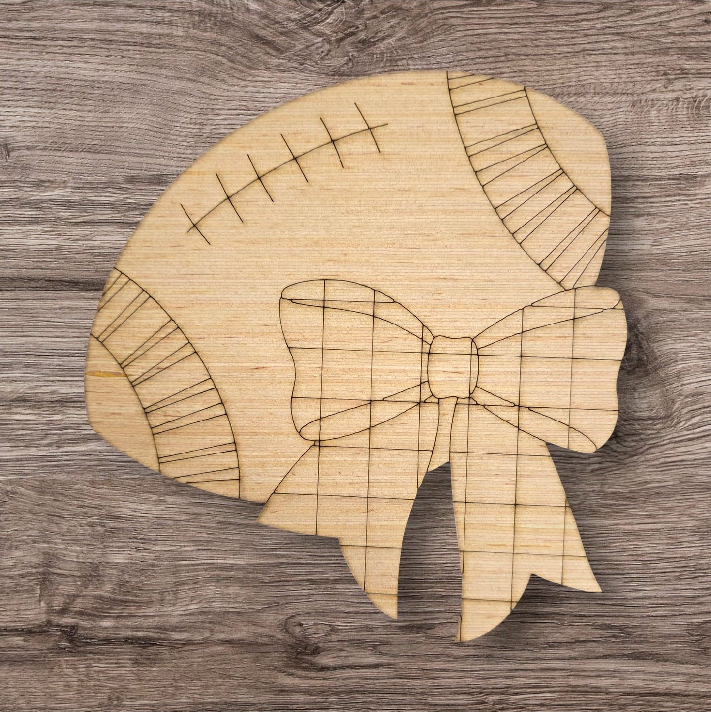 Checkered Football Bow (GM041)