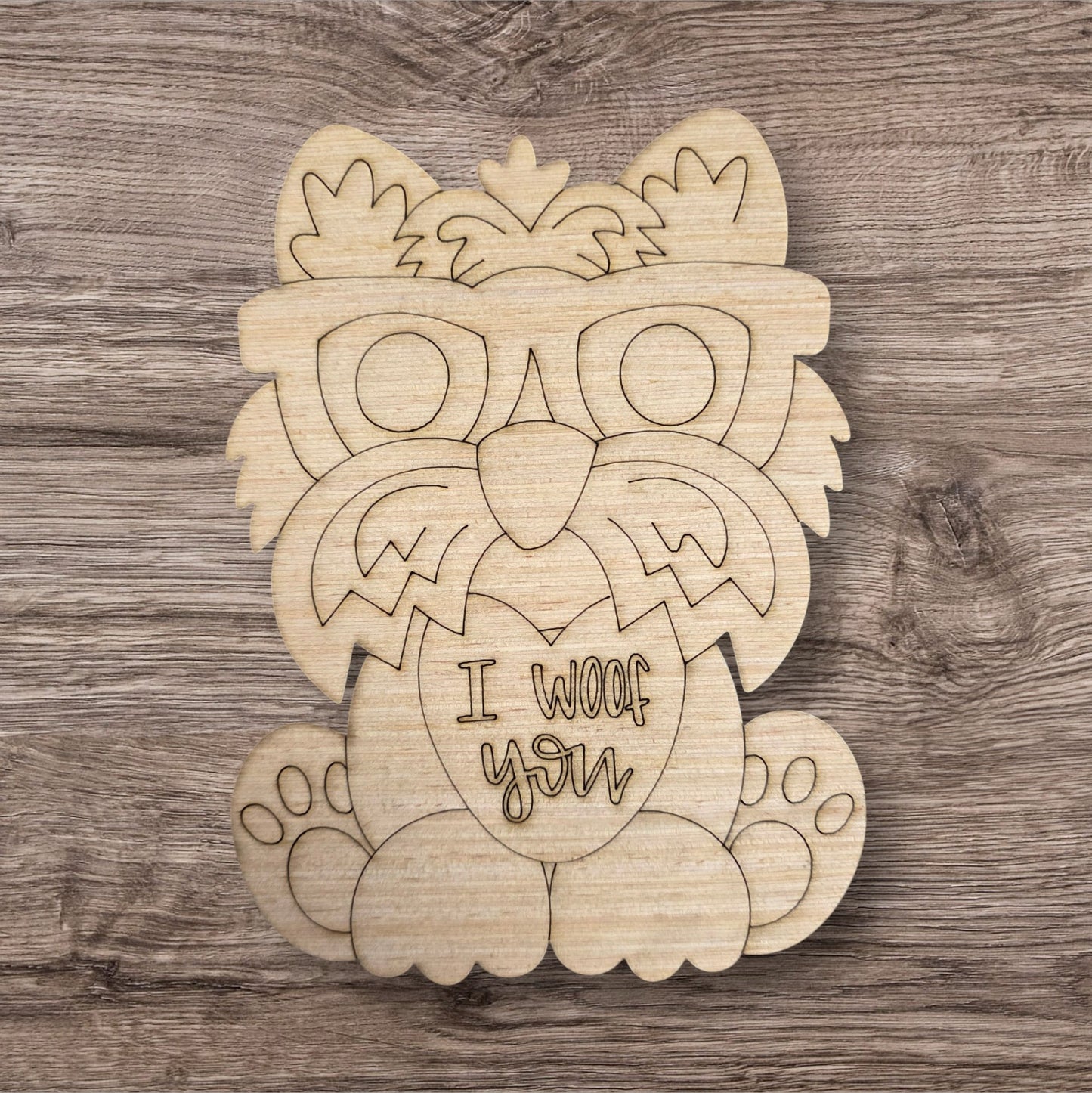 Valentine I Woof You Yorkie (MJ034)