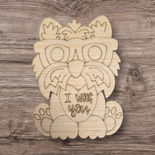 Valentine I Woof You Yorkie (MJ034)