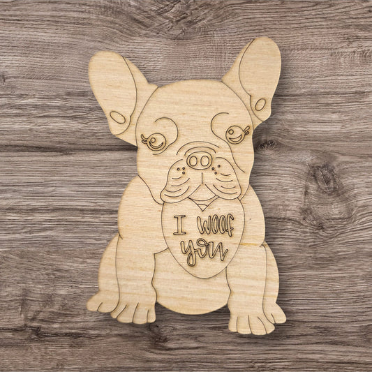 Valentine I Woof You Frenchie (MJ031)