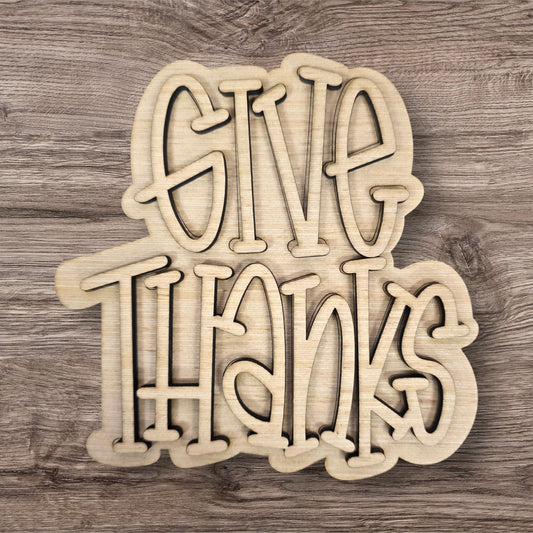 3D Give Thanks (MJ148-3D)