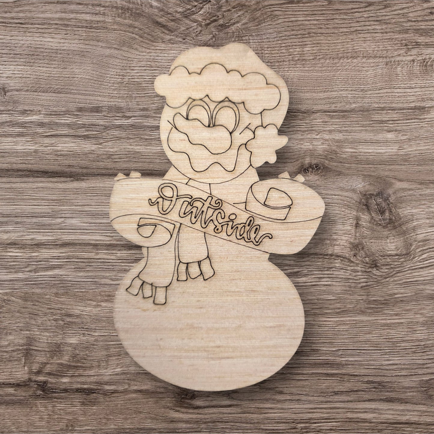 Snowman "Outside"  (MJ013)