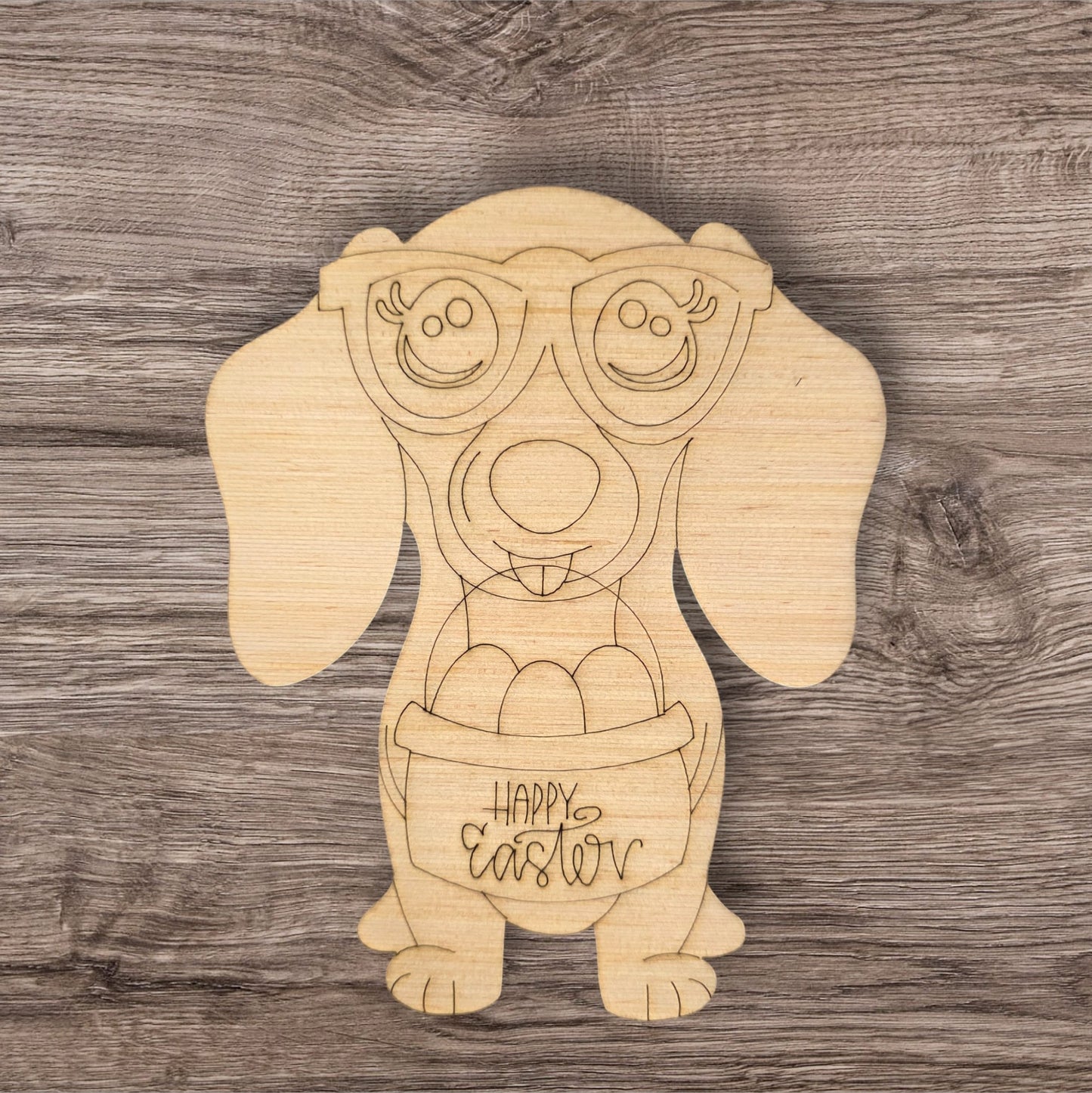 Happy Easter Dachshund (MJ023)