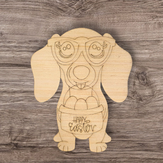 Happy Easter Dachshund (MJ023)