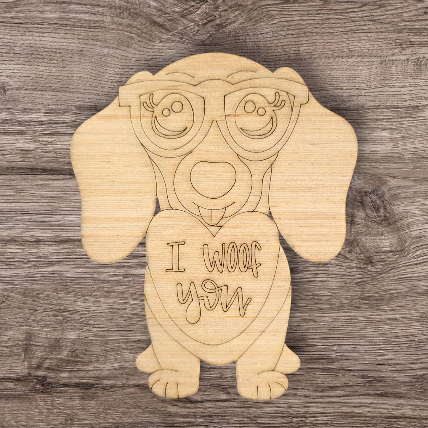 Valentine I Woof You Dachshund (MJ024)