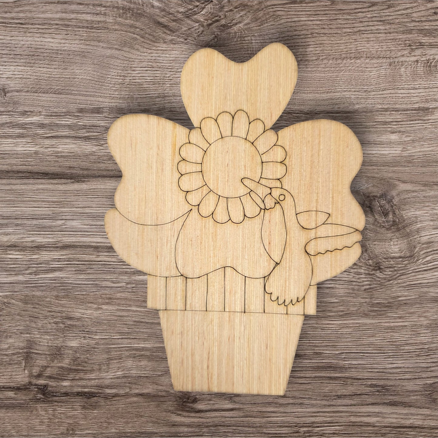 Hummingbird Flower Pot (RA049)