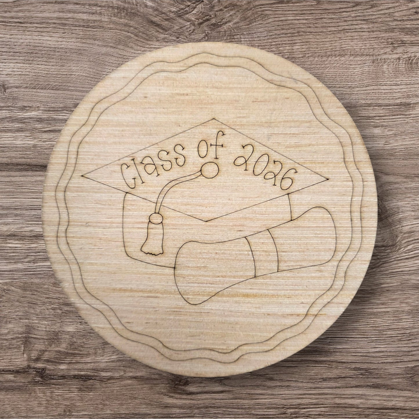 Graduation Round - Laser Ready SVG