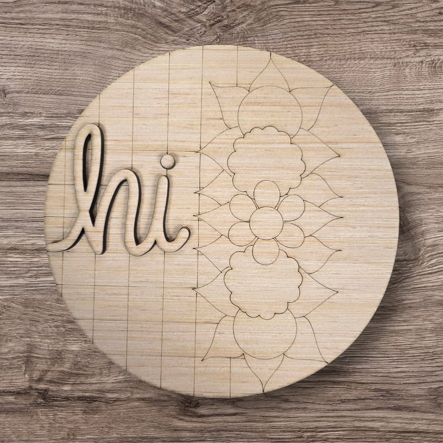 3D Floral Hi Round (WP073-3D)