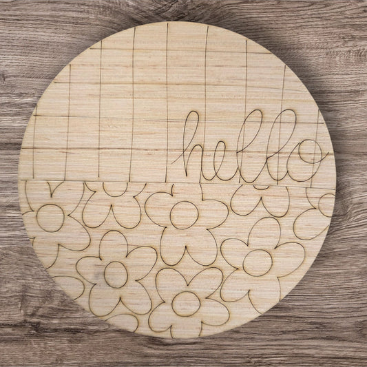 Floral Hello Round (DO-016)