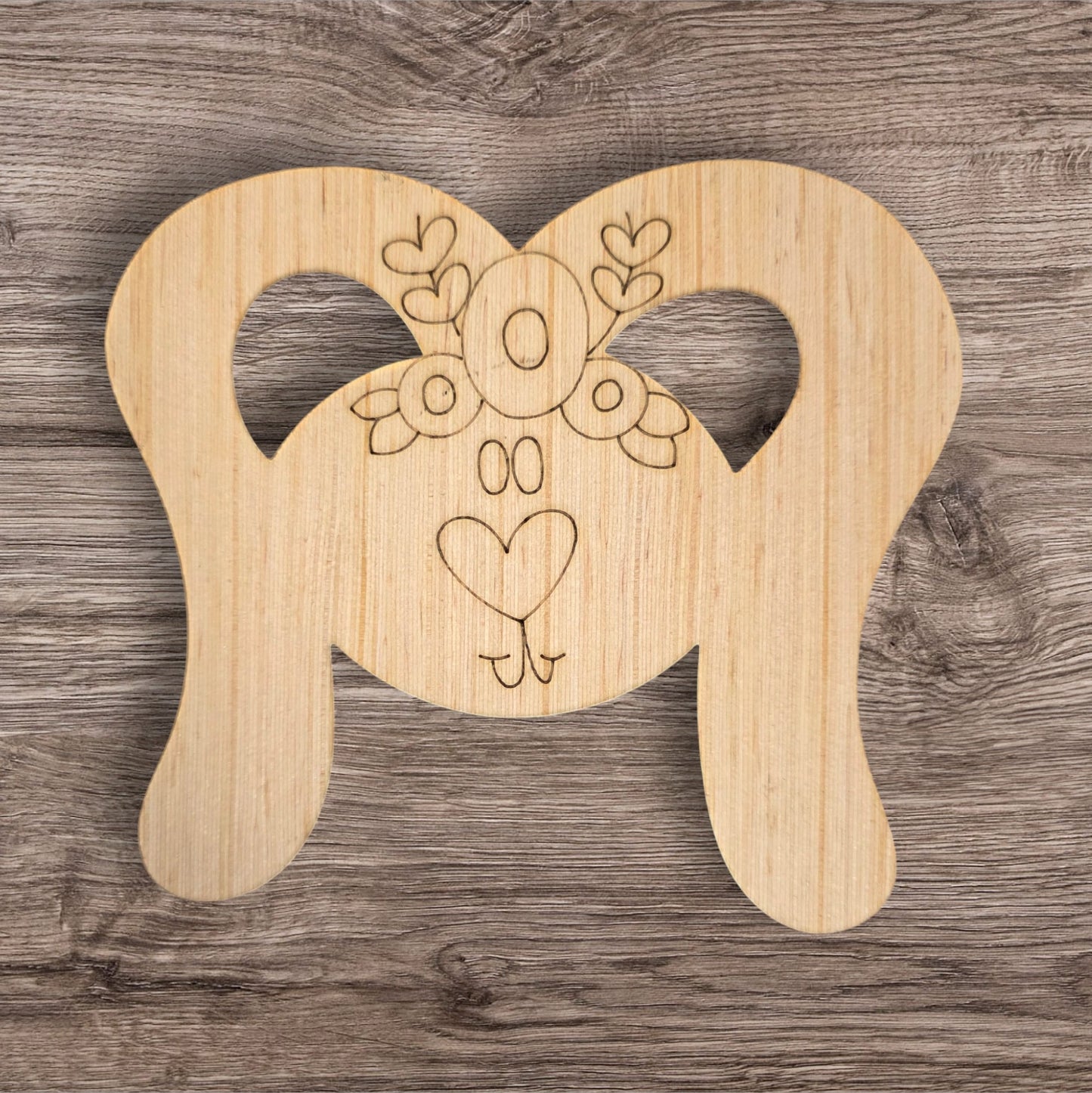 Floral Floppy Ear Bunny (DO-033)
