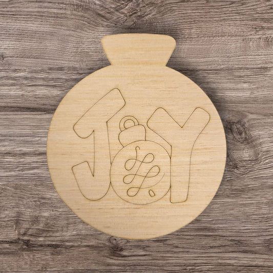 Joy Snowglobe Christmas Ball (DD023)