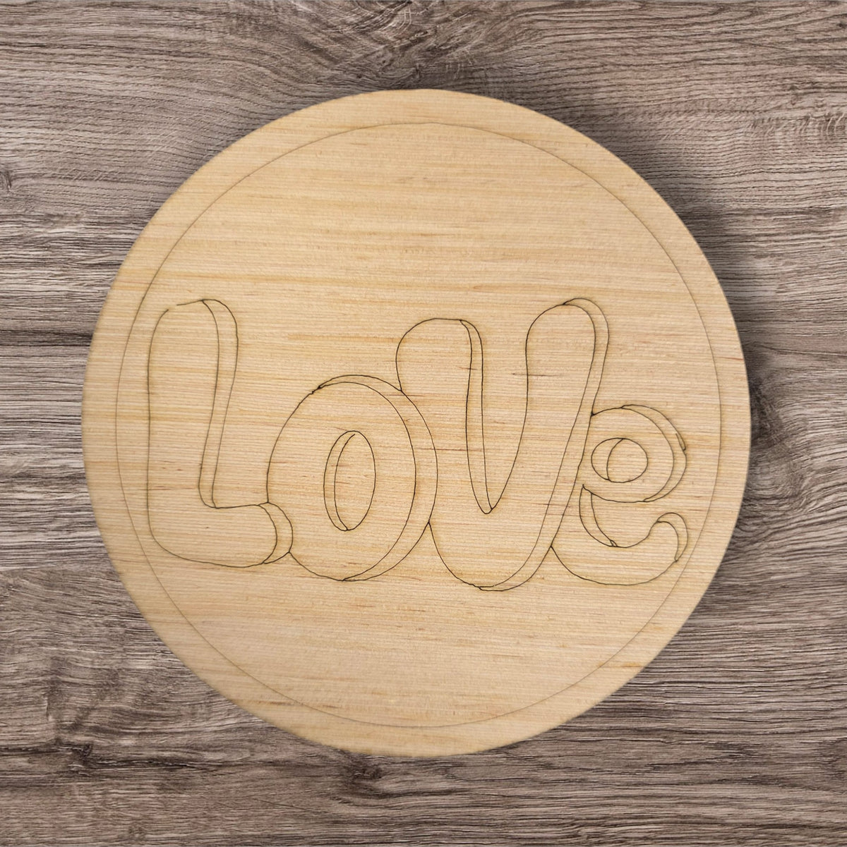 Doable Designs Love Round Plywood Cutout | DIY Craft Project