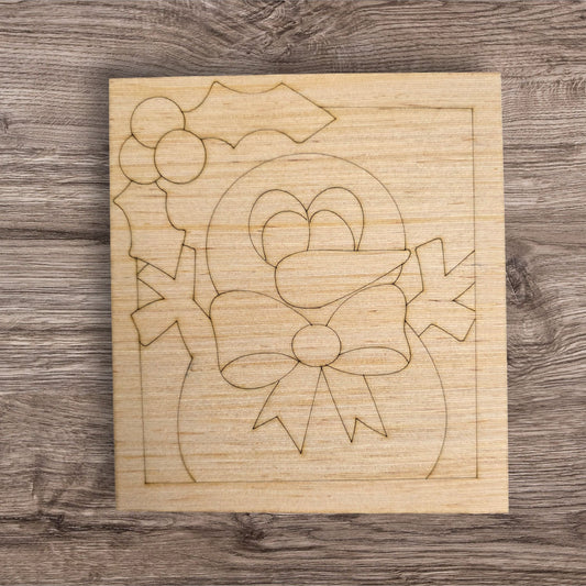 Snowman Square Ornament (DD035-O)
