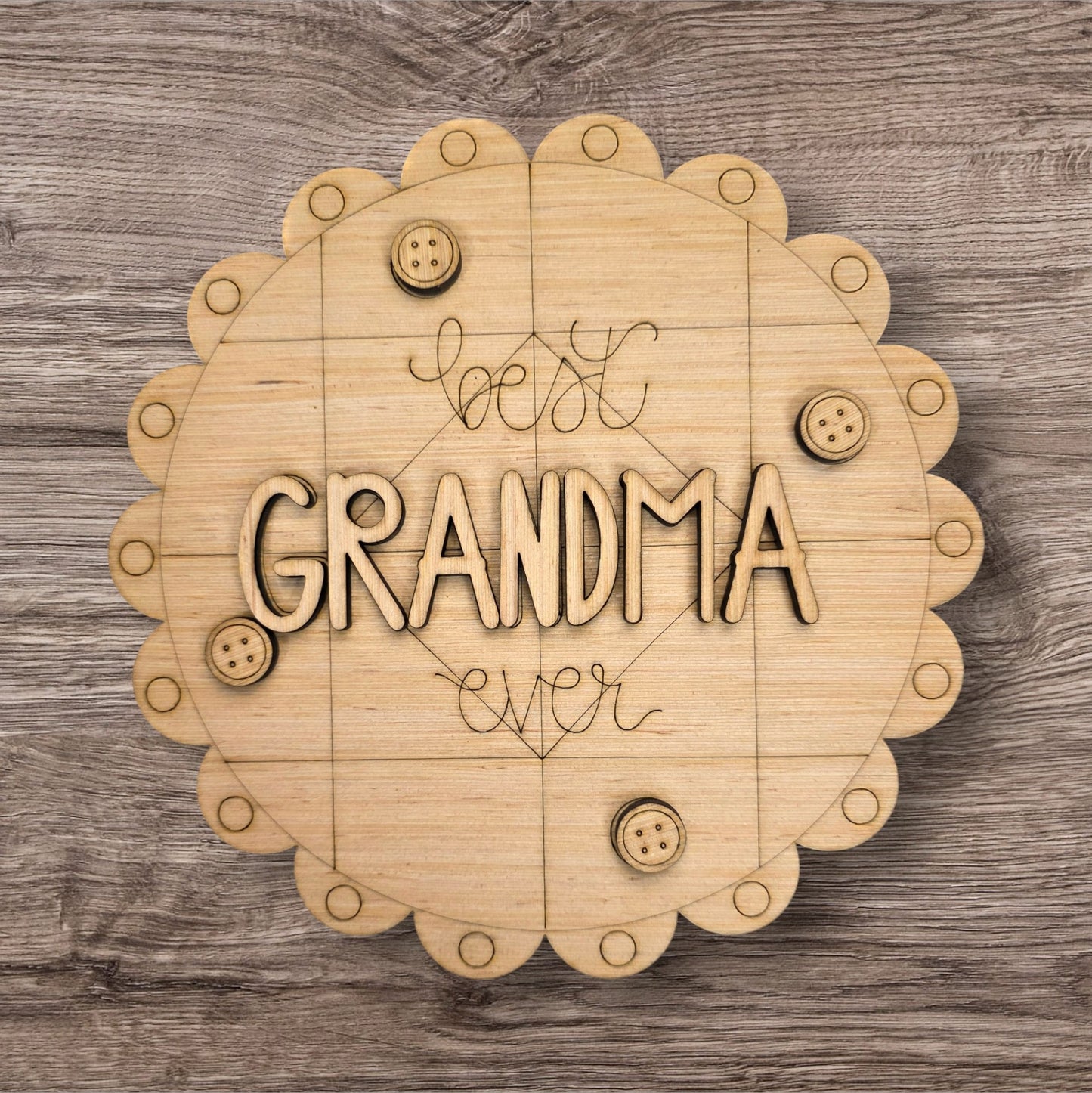 3D Best Grandma Ever Patchwork Quilt (WP079-3D)