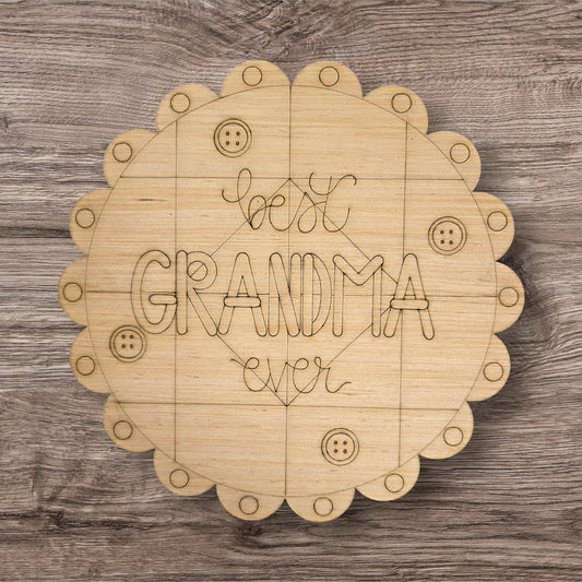 Best Grandma Ever Patchwork Quilt (WP079)