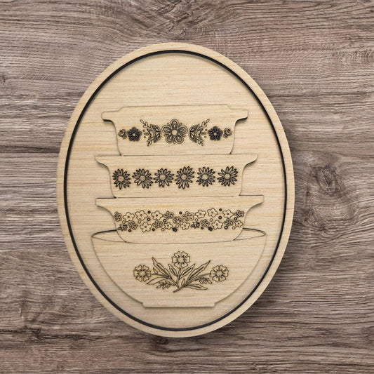 3D Vintage Dishes (PU016-3D)