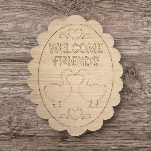 3D Welcome Friends Geese (PU017-3D)