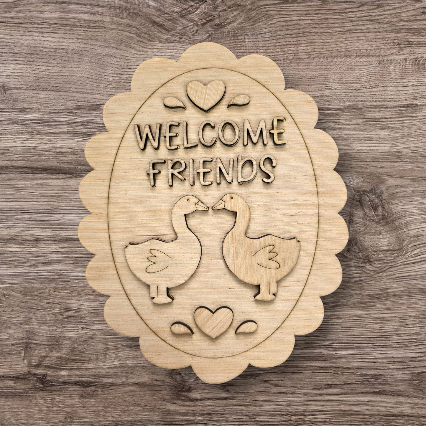 3D Welcome Friends Geese (PU017-3D)