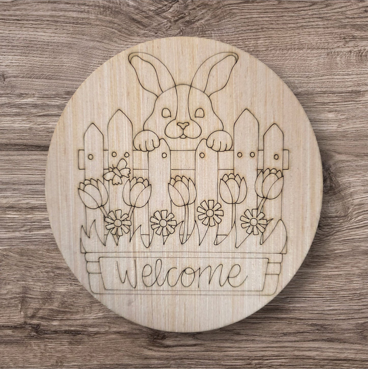 Welcome Bunny Round (KW165)